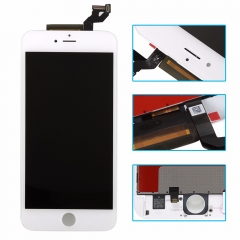 LCD Screen Assembly with Frame for iPhone 6s plus white - High copy