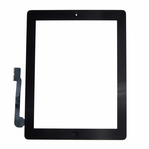 Touch Screen Glass Panel for iPad 3 With home button - Black