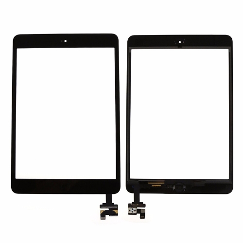 Touch Screen Digitizer Glass+IC+Button For iPad Mini 1 Mini 2 A1432 A1454 A1455 A1489 A1490 A1491 black