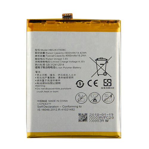 HB526379EBC battery For Huawei Y6 Pro Enjoy 5 HONOR 4c pro 4000mAh