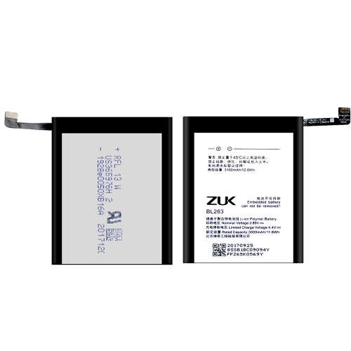 BL263 3100Mah Battery Replacement for Lenovo ZUK Z2 PRO