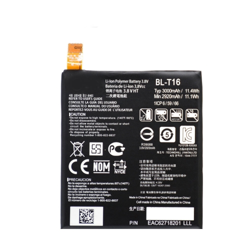 BL-T16 Internal Li-ion Battery For LG G Flex 2 F510 H950 H959 H955 LS996 US995