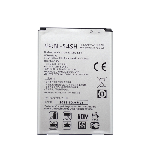BL-54SH Battery for LG Optimus LTE III 3 F7 F260 L90 D415 US780 LG870 US870 LS751 P698 F260K F260S F260L G3mini Battery 3.8V 2540mAh